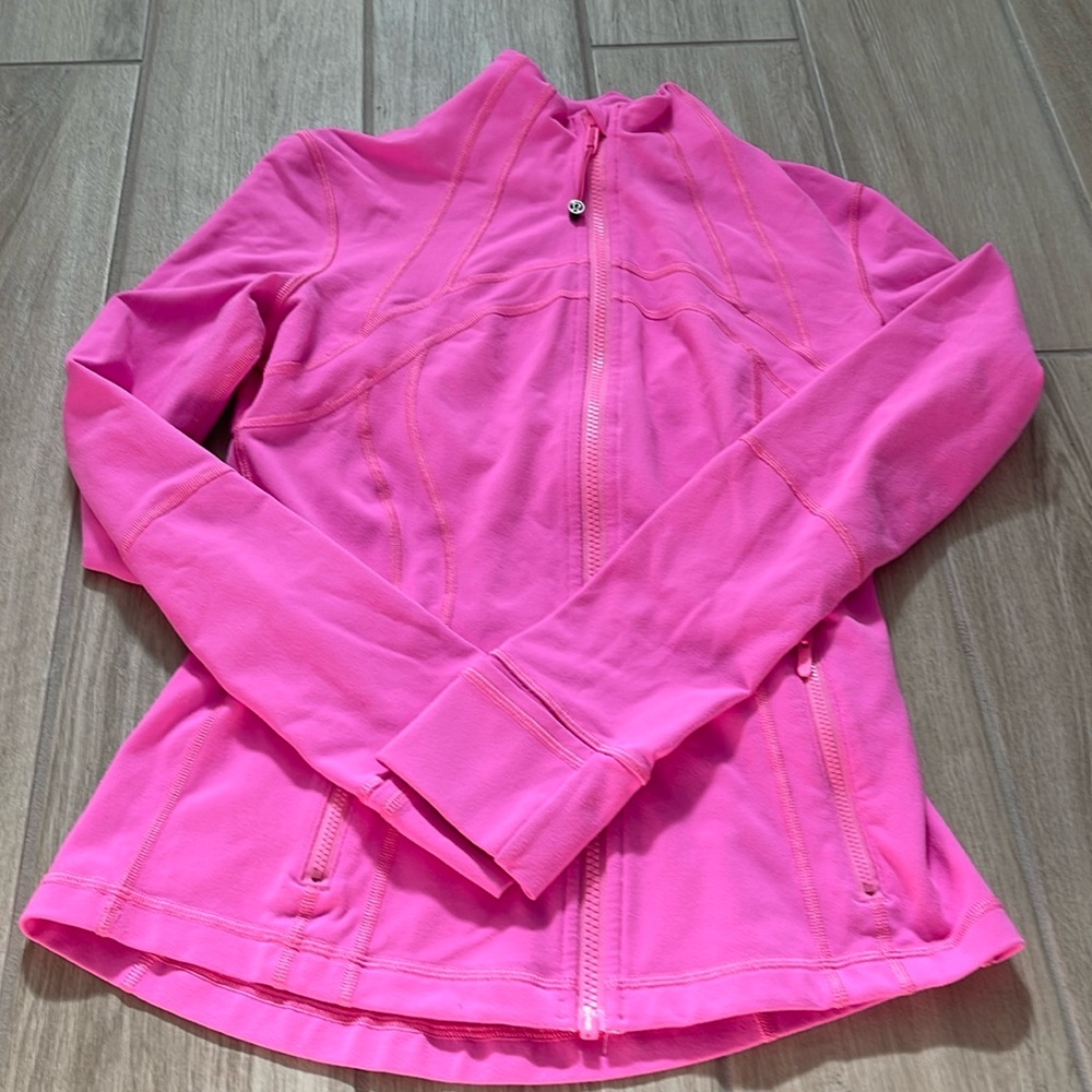 Rare Lululemon Define Jacket Dark Prism Pink Sz 6 - Picture 6 of 11